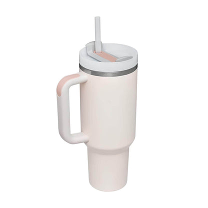 40oz Insulated Tumbler acuum Cup   for with Handle Straw Stainless Steel